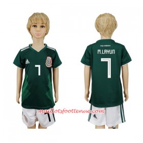 Maillot/Tenue Mexique M.Layun 7 Enfant Domicile Coupe du monde 2018
